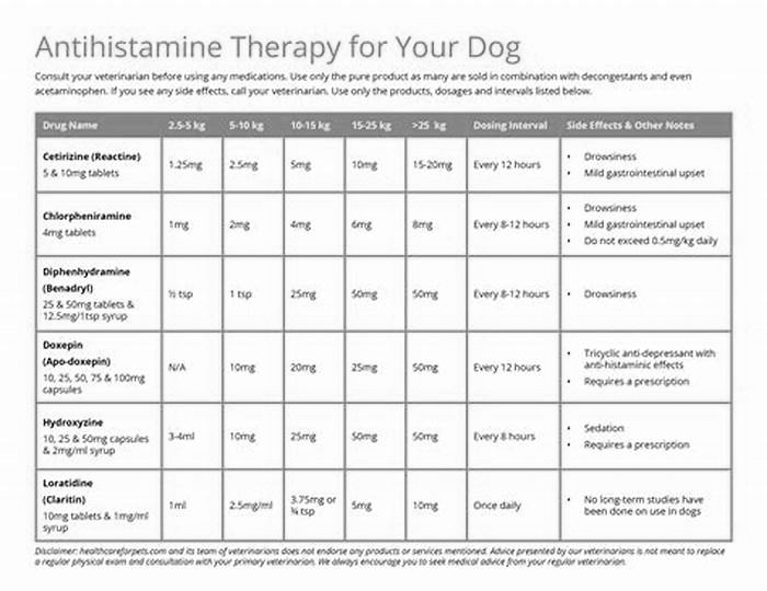 How much cetirizine can I give my dog for itching